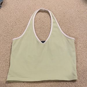 Light green halter top